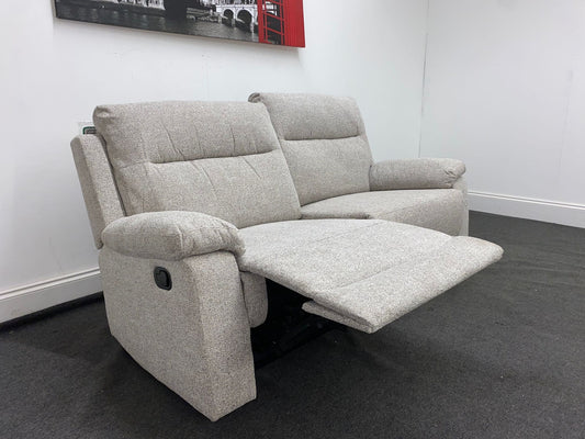 Bellamy Grey Fabric Reclining 3 Seater Sofa
