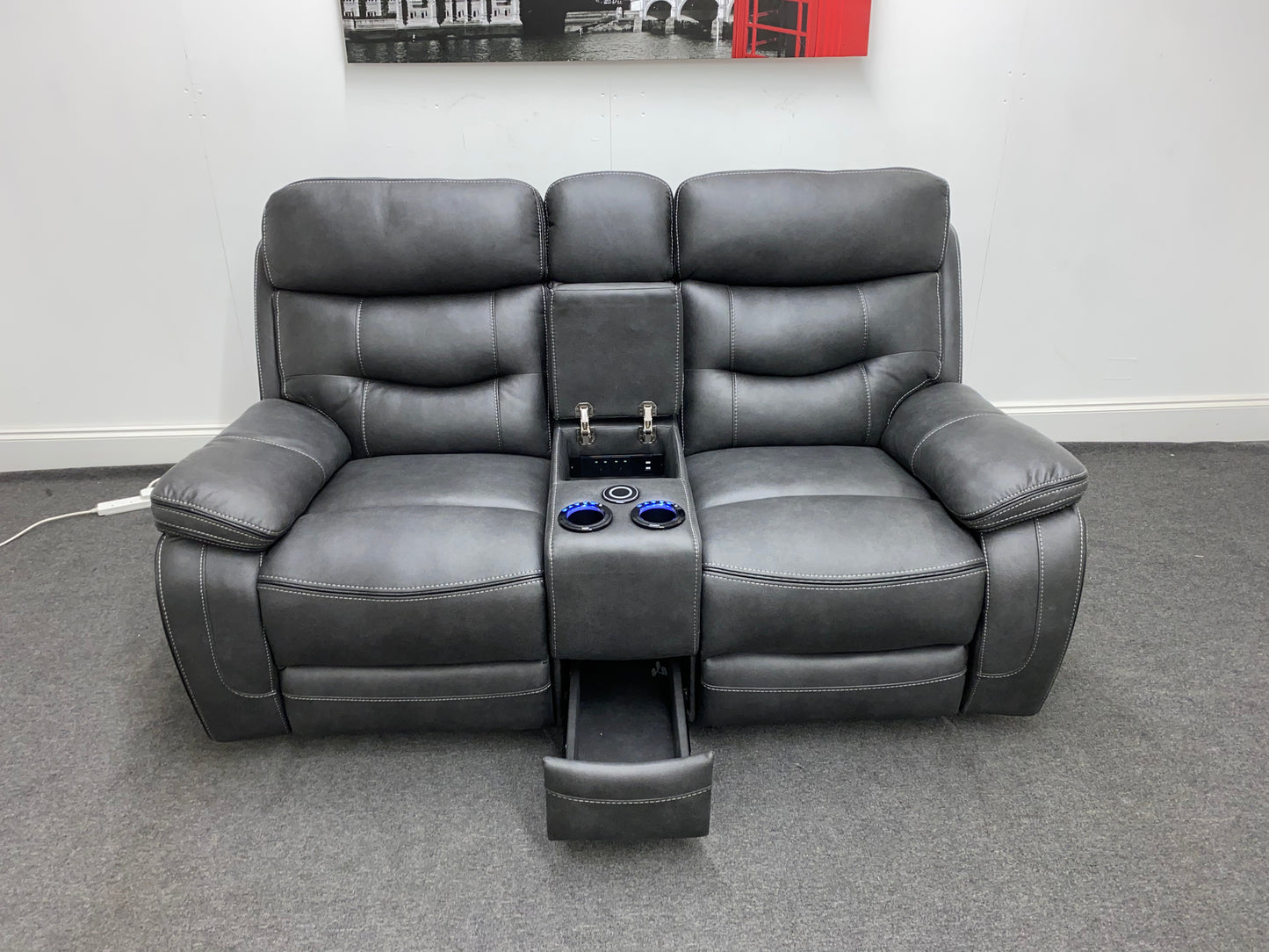 Vinson Express Smart 2 Seater Sofa With Console