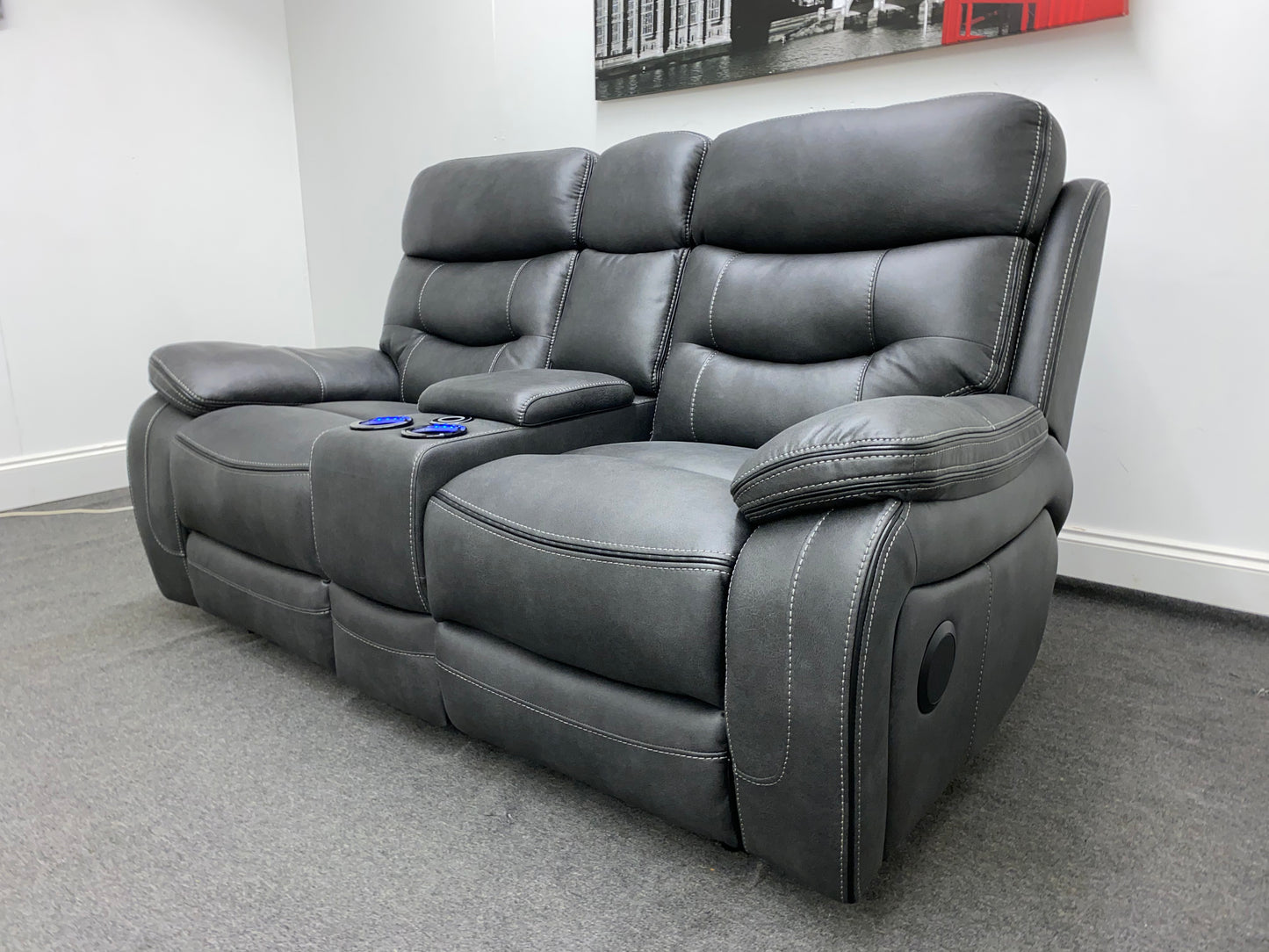 Vinson Express Smart 2 Seater Sofa With Console