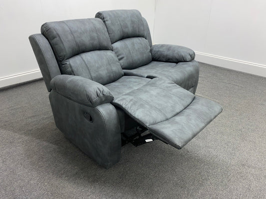 Willow Grey Fabric Reclining 2 Seater Sofa