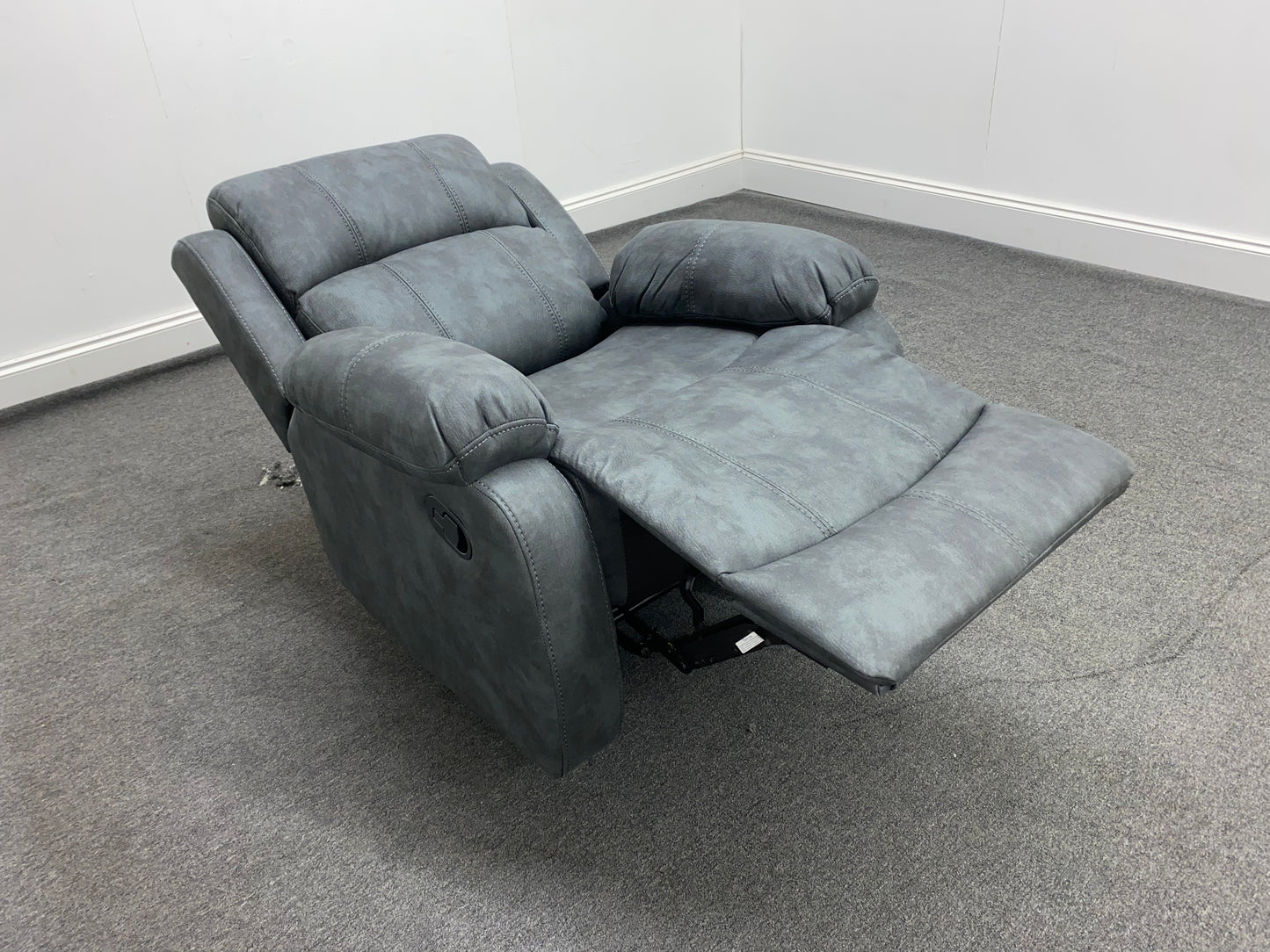 Willow Grey Fabric Recliner Armchair