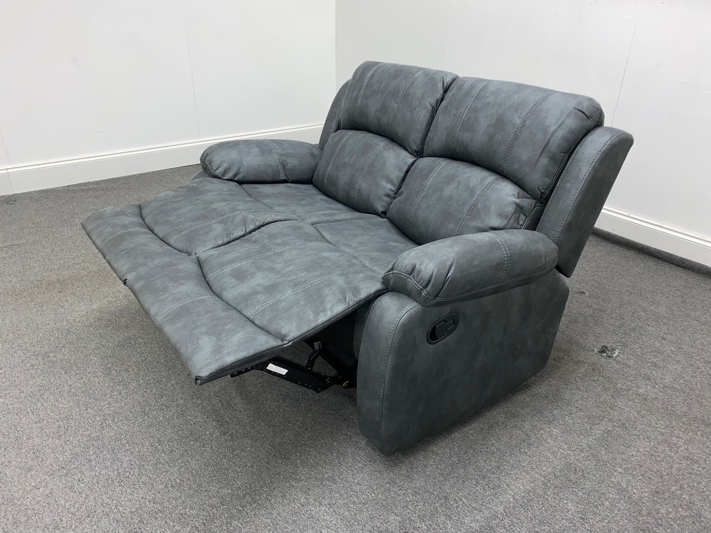 Willow Grey Fabric Reclining 2 Seater Sofa